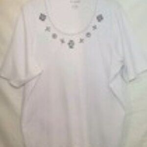 Bon Worth Womans XL Top jeweled